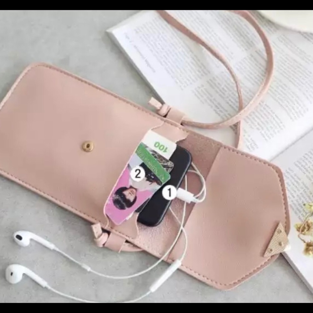 Transparent cell phone crossbody bags